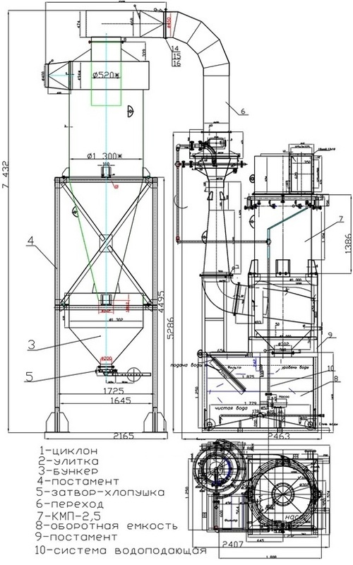 Система очистки дымовых газов